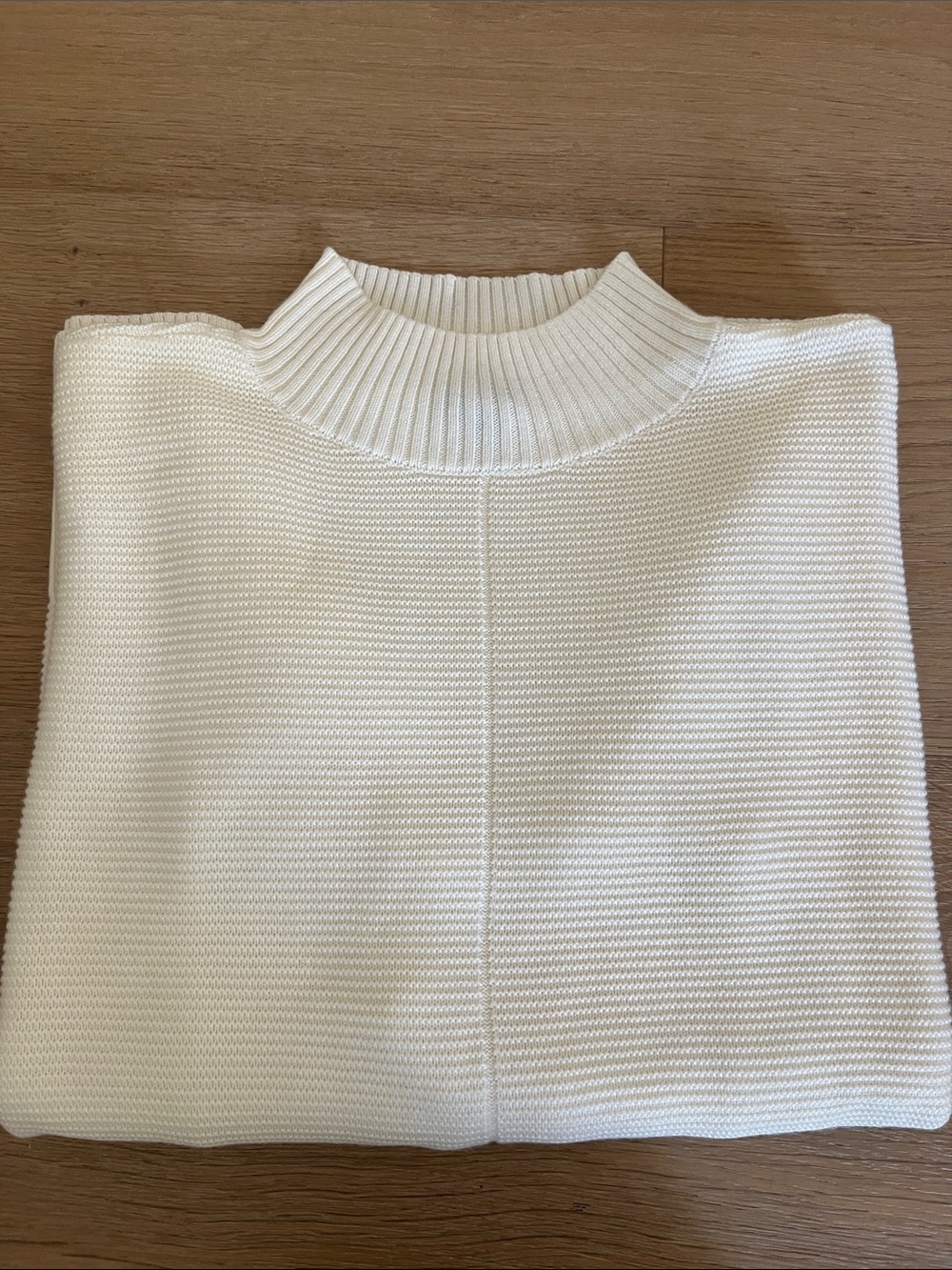 Talbots Cream Mock Neck Sweater